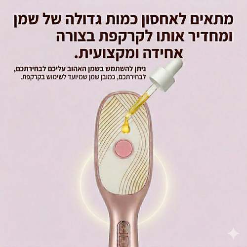 GrowGlow מברשת 4 ב-1 לשיקום השיער